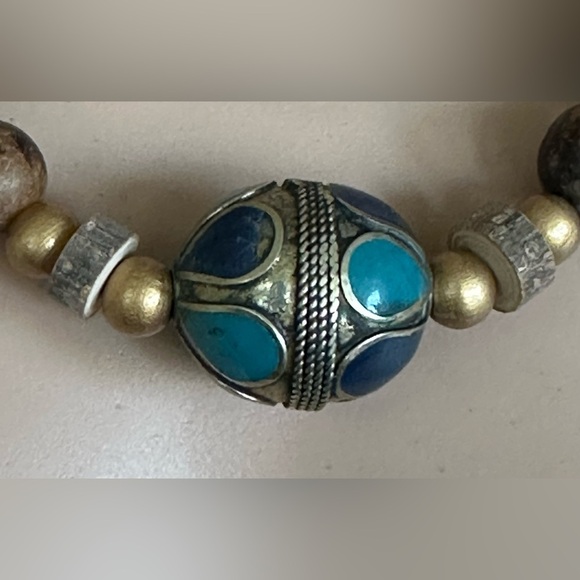 22 inch Wood bead Necklace NWOT - Picture 7 of 9